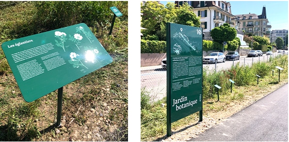 Panneaux explicatifs pour l'Etat de Vaud